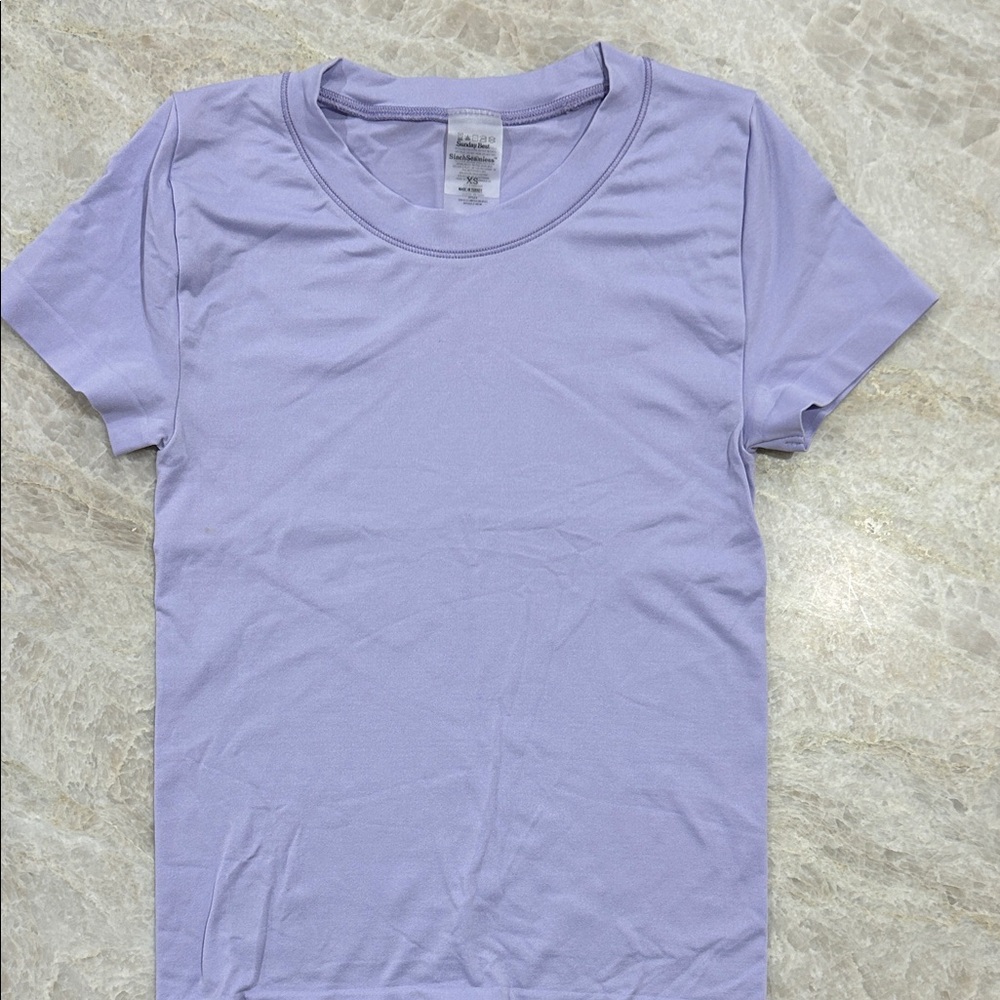 Aritzia Sunday Best Sinch Seamless Tee - Lavender